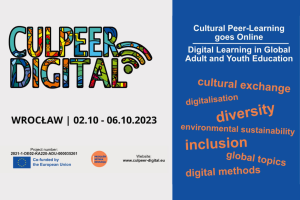 Zaproszenie do spotkania podsumowującego projekt CULPEER DIGITAL. Odbędzie się 2.10 w Przejściu Dialogu!