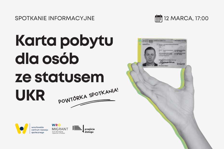 Grafika dla wpisu o spotkaniu informacyjnym "Karta pobytu dla osób ze statusem UKR"