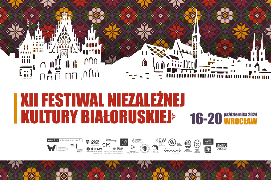 Grafika promująca Festiwal Niezależnej Białoruskiej Kultury