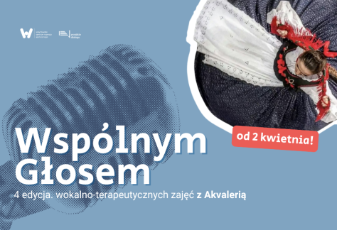 Grafika promująca cykl wokalno-terapeutycznych zajęć.