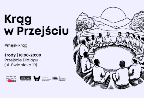 Grafika promująca wydarzenie "Krąg w Przejściu".