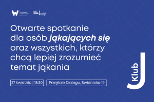 Plakat promujący spotkanie Klubu J
